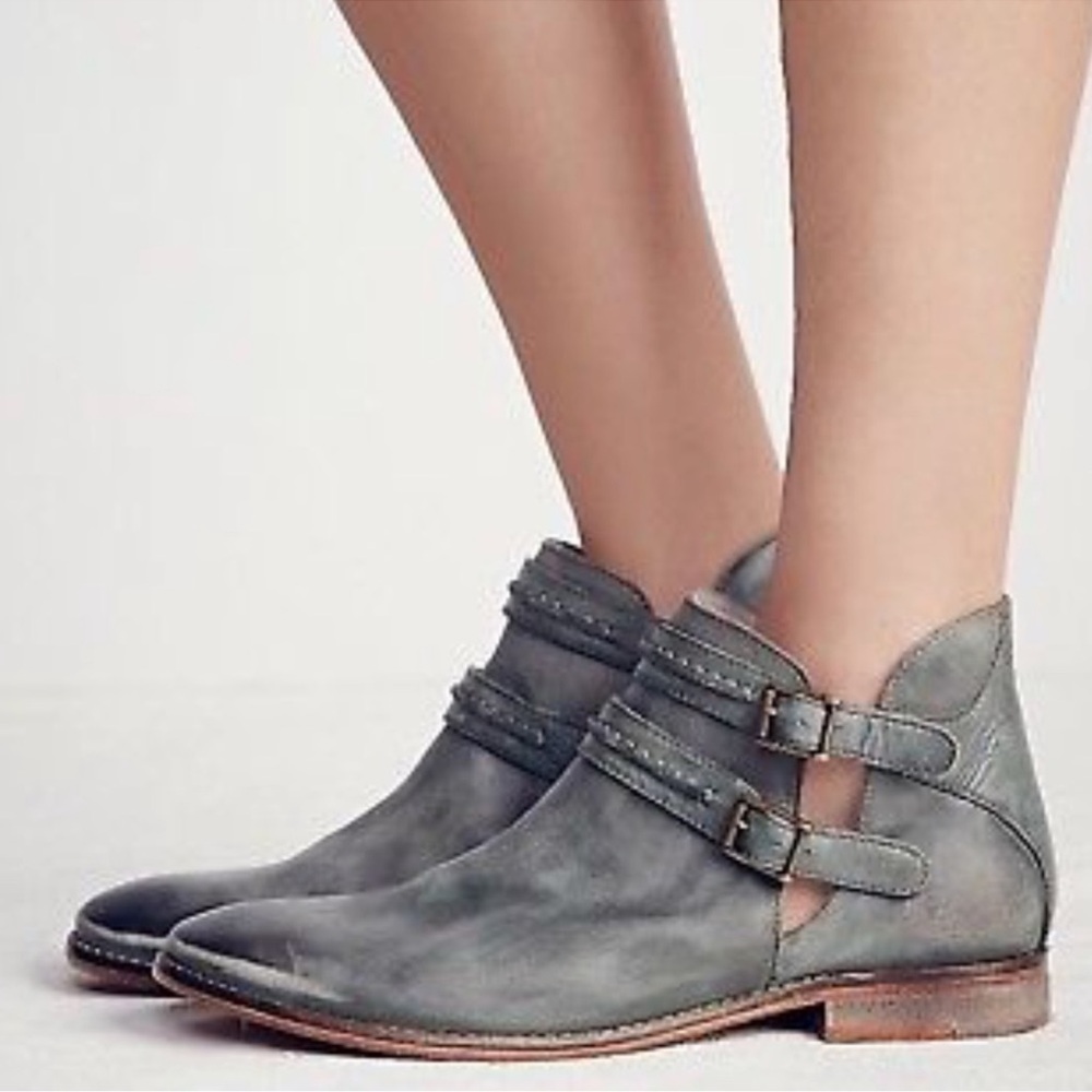 Free People Braeburn Leather Ankle Boot size 36